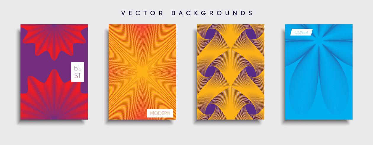 Minimale Vector-Cover-Designs. Zukünftige Plakatschablone. vektor