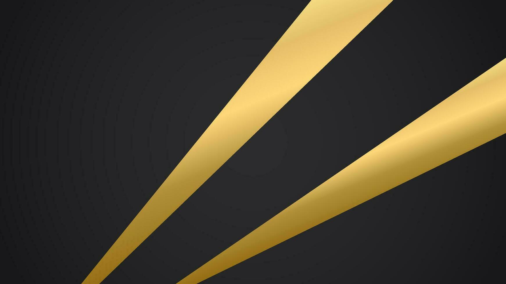 schwarz Luxus abstrakt Hintergrund mit Linie und golden elegant Textur Hintergrund Vektor. wellig metallisch dunkel Licht Element Illustration Grafik Gold Kunst Dekoration Prämie Form. vektor