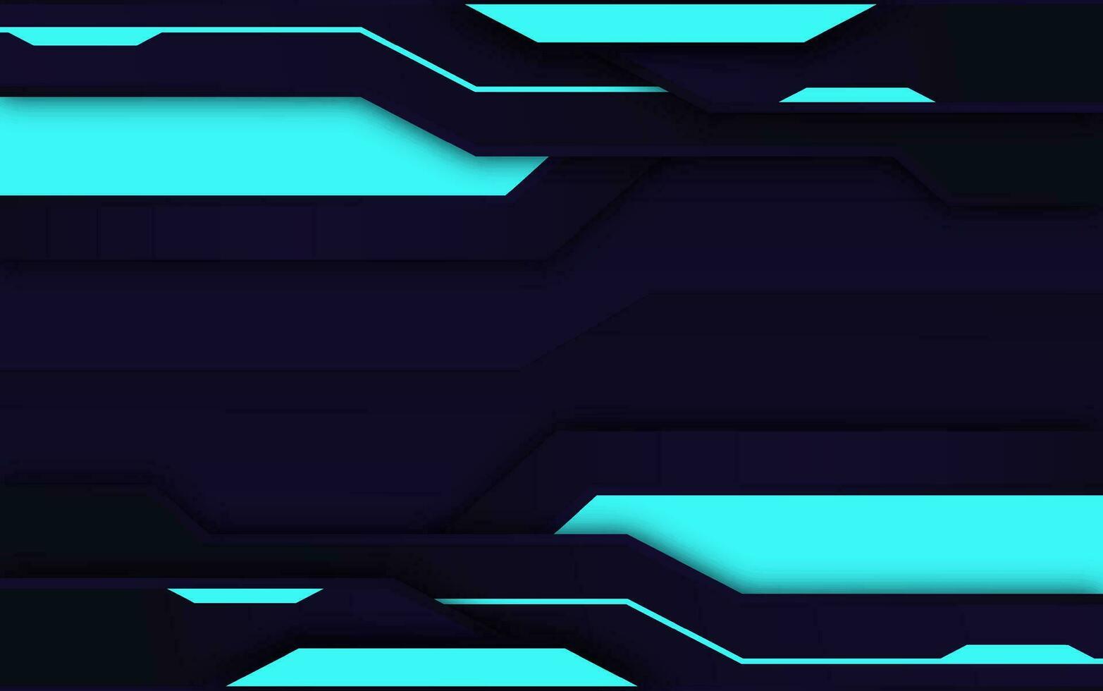 modern Cyber futuristisch Blau abstrakt Hintergrund Spielen Banner Rahmen vektor