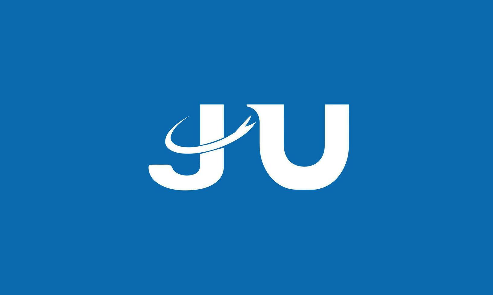 Initiale uj oder ju Alphabete Briefe Logo Monogramm vektor