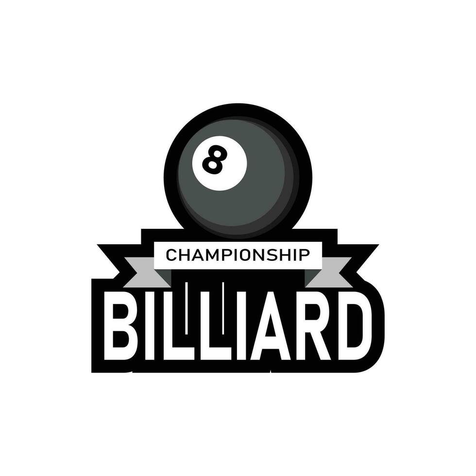 Billard- Logo Sport vektor