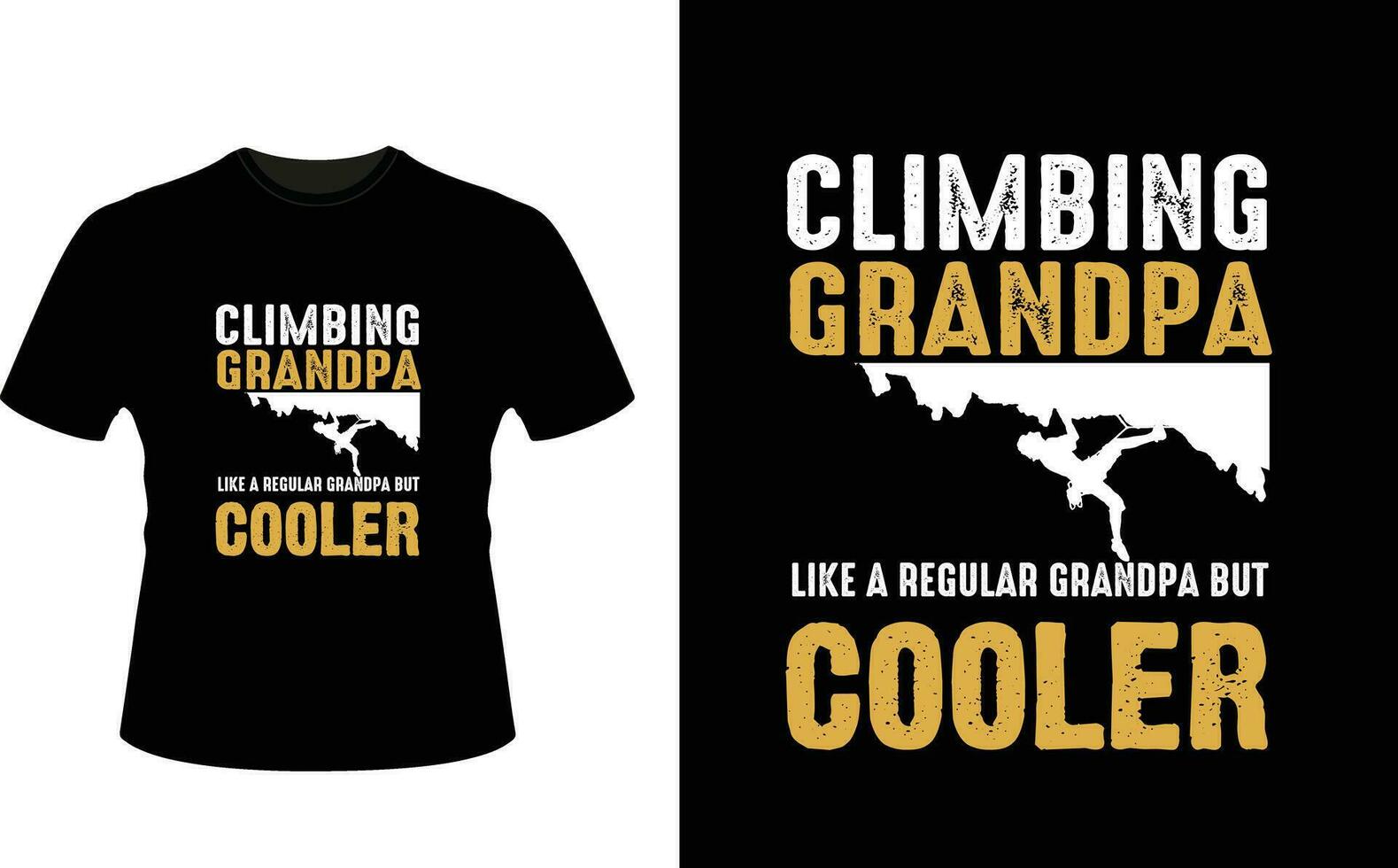 klättrande morfar tycka om en regelbunden morfar men kylare eller farfar tshirt design eller farfar dag t skjorta design vektor