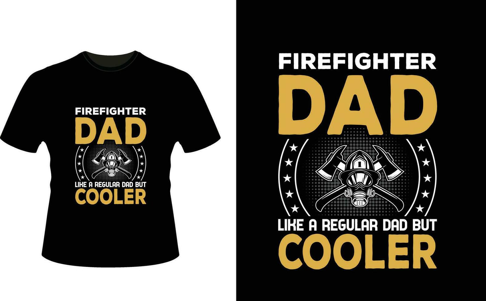Feuerwehrmann Papa mögen ein regulär Papa aber Kühler oder Papa Papa T-Shirt Design oder Vater Tag t Hemd Design vektor