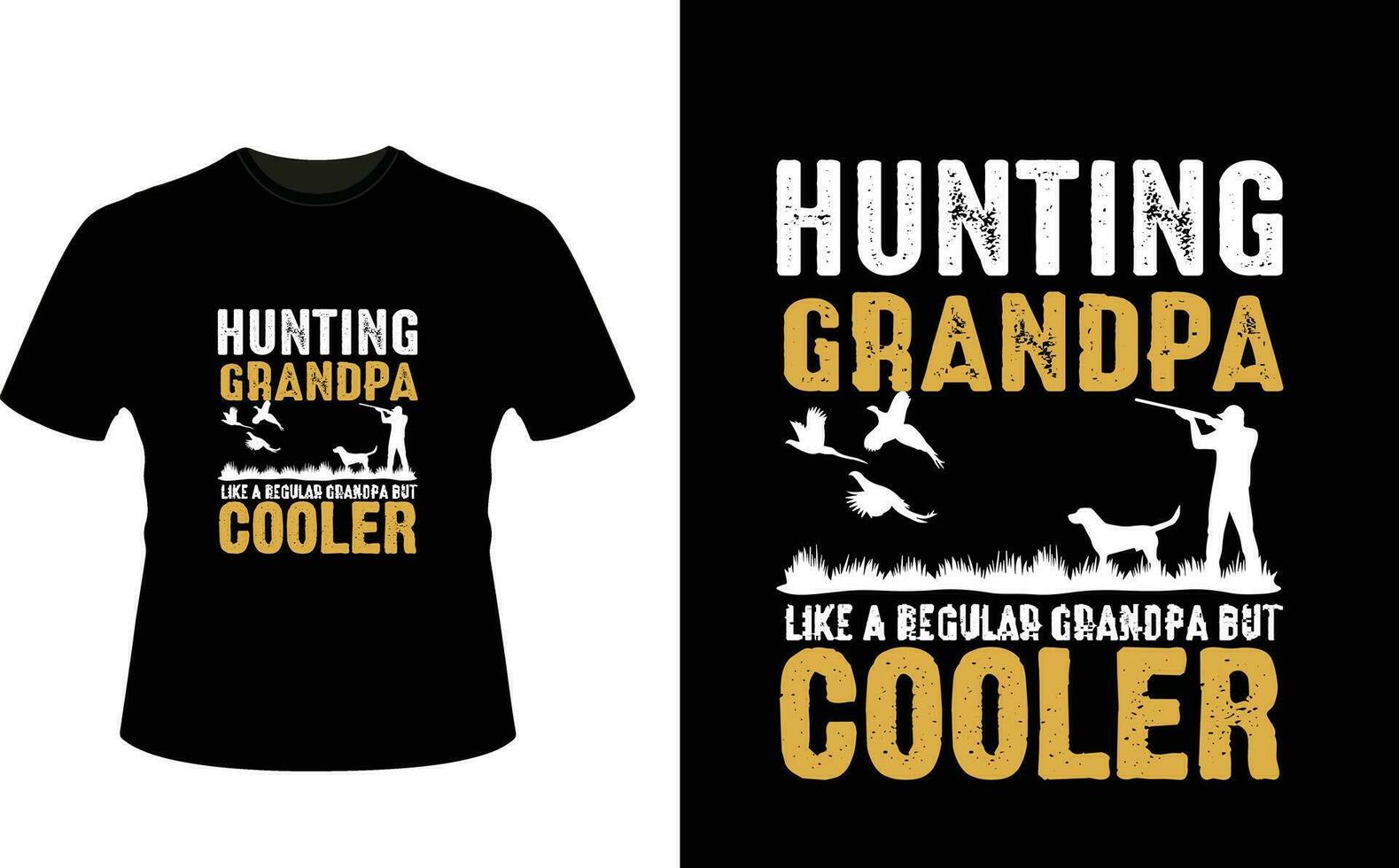 jakt morfar tycka om en regelbunden morfar men kylare eller farfar tshirt design eller farfar dag t skjorta design vektor