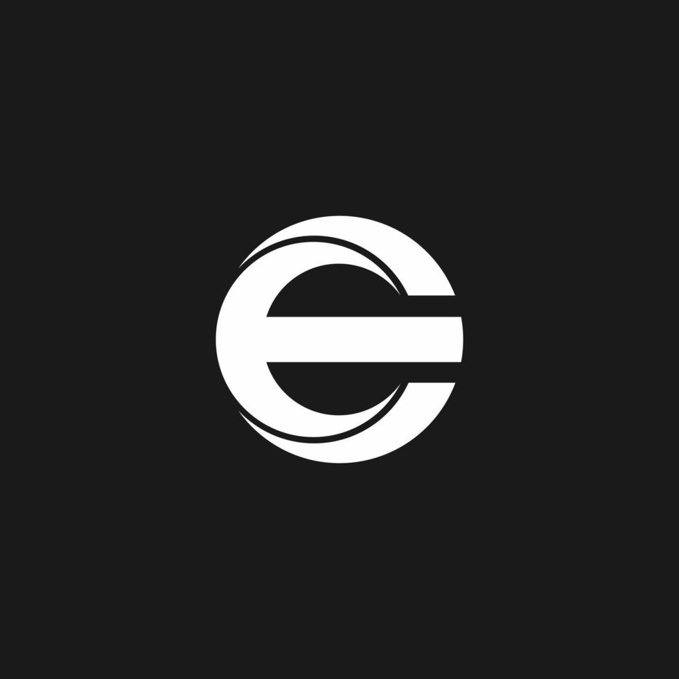 CE-logotyp monogram modern designmall vektor