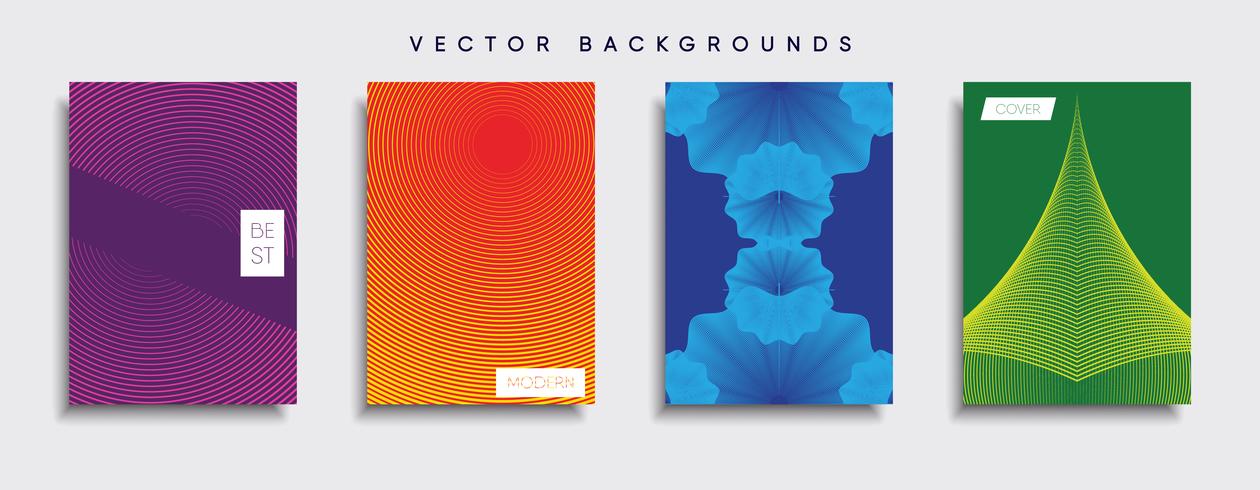 Minimale Vector-Cover-Designs. Zukünftige Plakatschablone. vektor