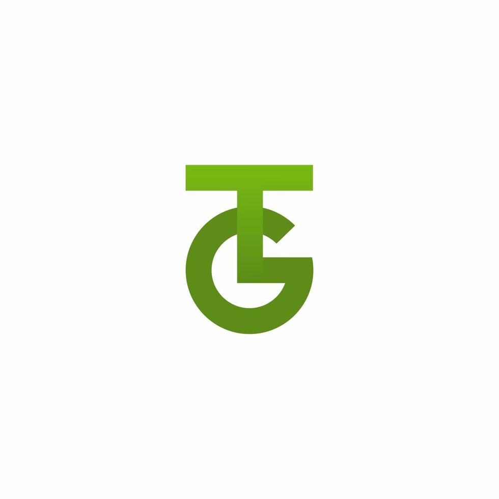 tg logotyp monogram modern designmall vektor