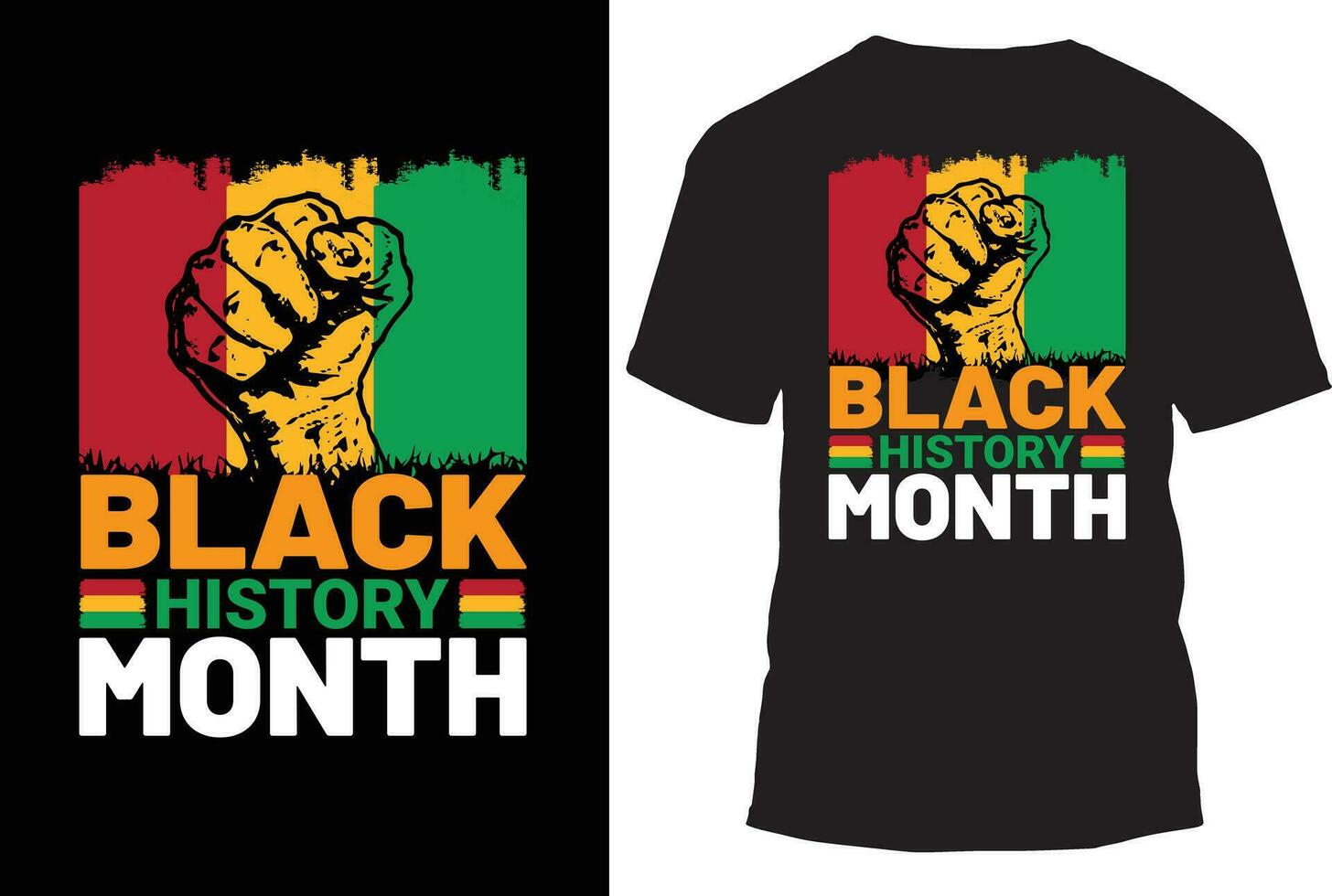 vektor illustration för svart historia månad t skjorta design