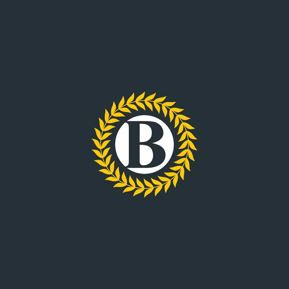 b Logo Monogramm moderne Designvorlage vektor