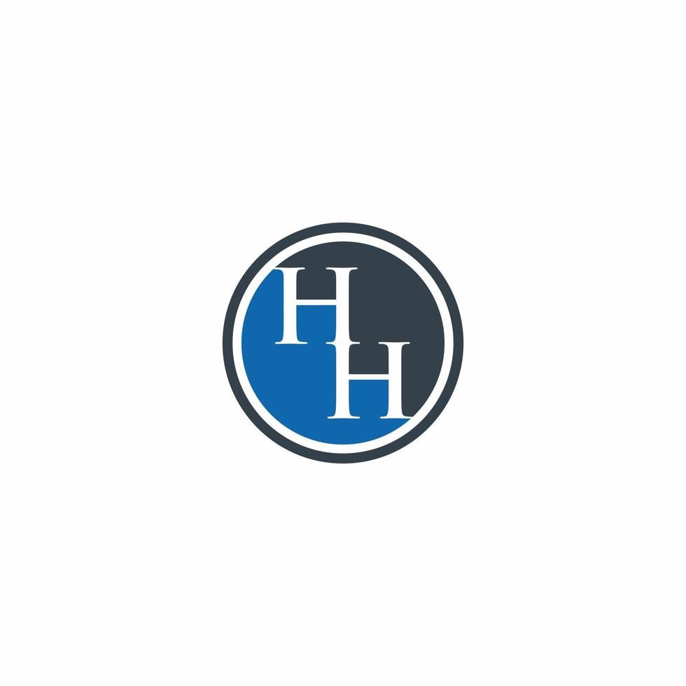 hh logo monogram modern designmall vektor