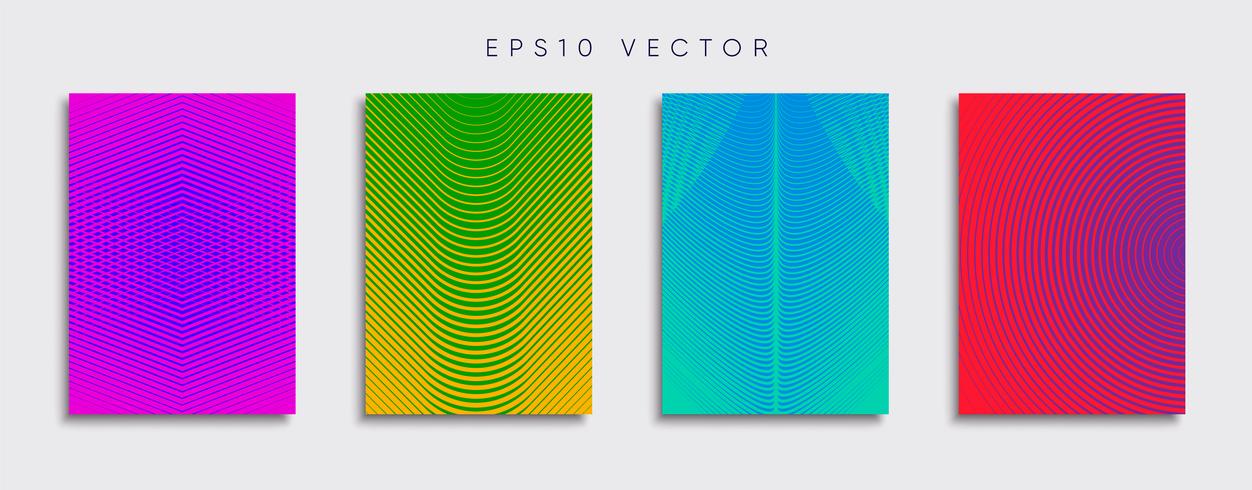 Minimale Vector-Cover-Designs. Zukünftige Plakatschablone. vektor