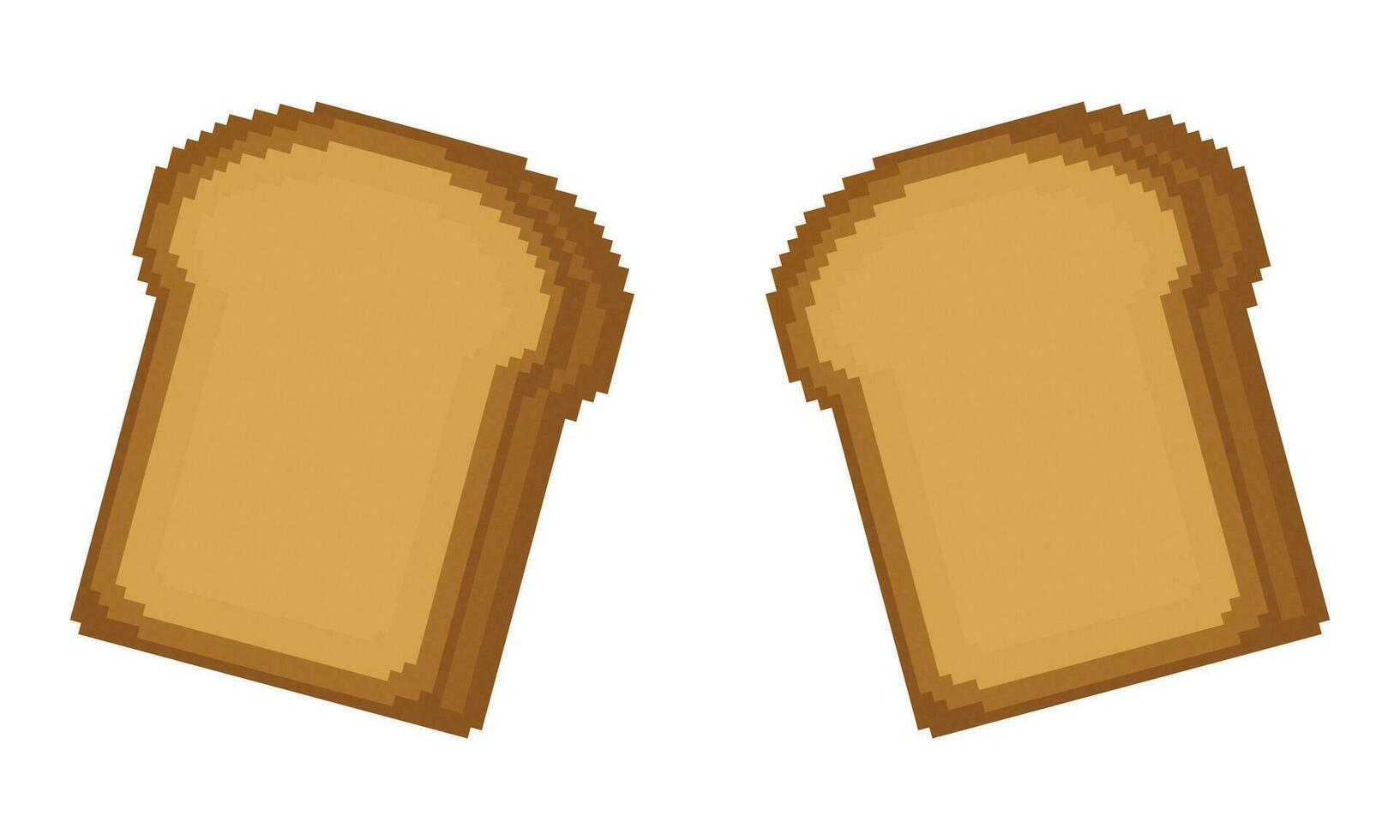 bröd illustration med pixel tema 3 vektor