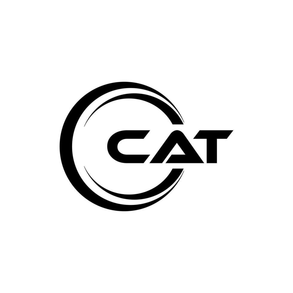 katt logotyp design, inspiration för en unik identitet. modern elegans och kreativ design. vattenmärke din Framgång med de slående detta logotyp. vektor