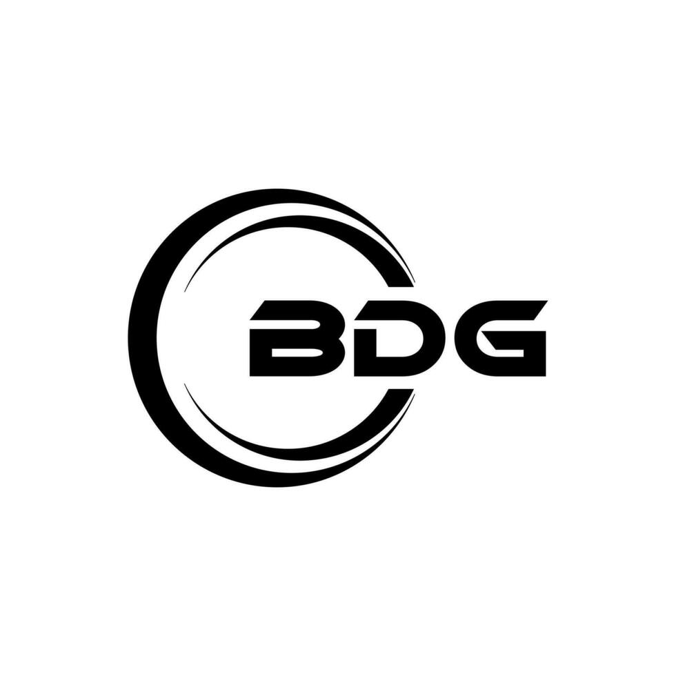 bdg logotyp design, inspiration för en unik identitet. modern elegans och kreativ design. vattenmärke din Framgång med de slående detta logotyp. vektor