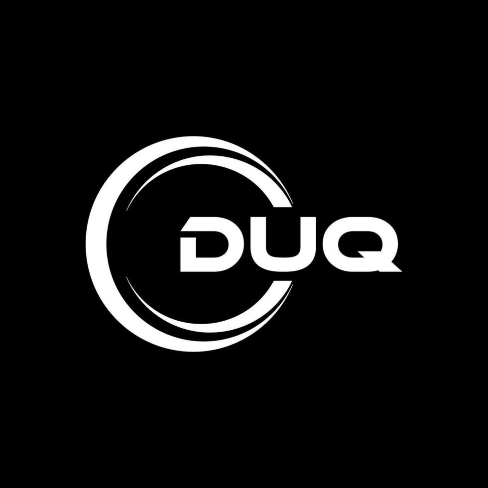 duq logotyp design, inspiration för en unik identitet. modern elegans och kreativ design. vattenmärke din Framgång med de slående detta logotyp. vektor