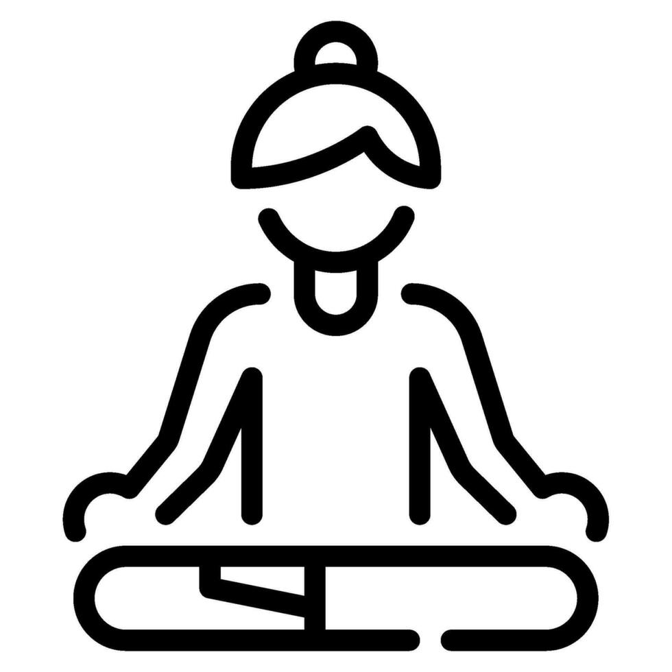 yoga poser ikon illustration vektor