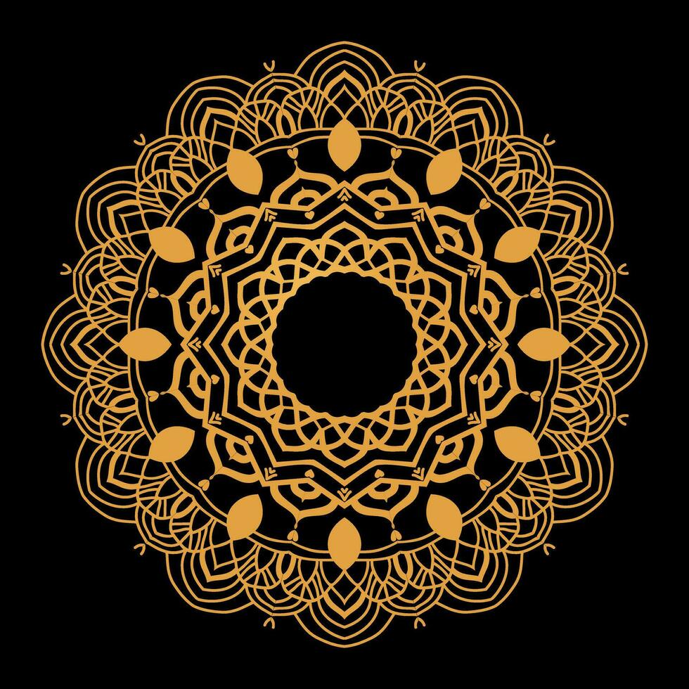 dekorativ Gradient Farbe Zier ethnisch Elemente Mandala Muster Hintergrund Design Profi Vektor. vektor