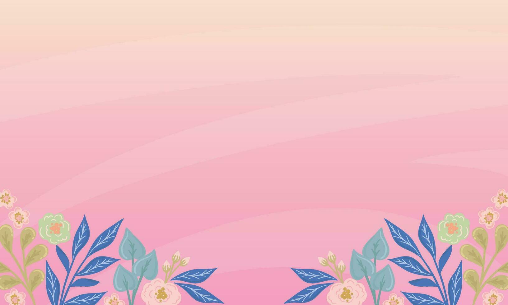 vår blommig i rosa vektor bakgrund. estetisk tapet design med rosa blommor, platt konst, platt textur. elegant blomma blommor illustration lämplig för tyg, grafik, omslag.