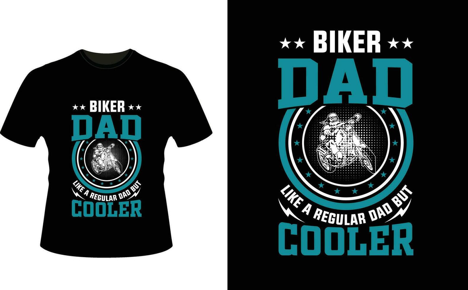 cyklist pappa tycka om en regelbunden pappa men kylare eller pappa pappa tshirt design eller far dag t skjorta design vektor