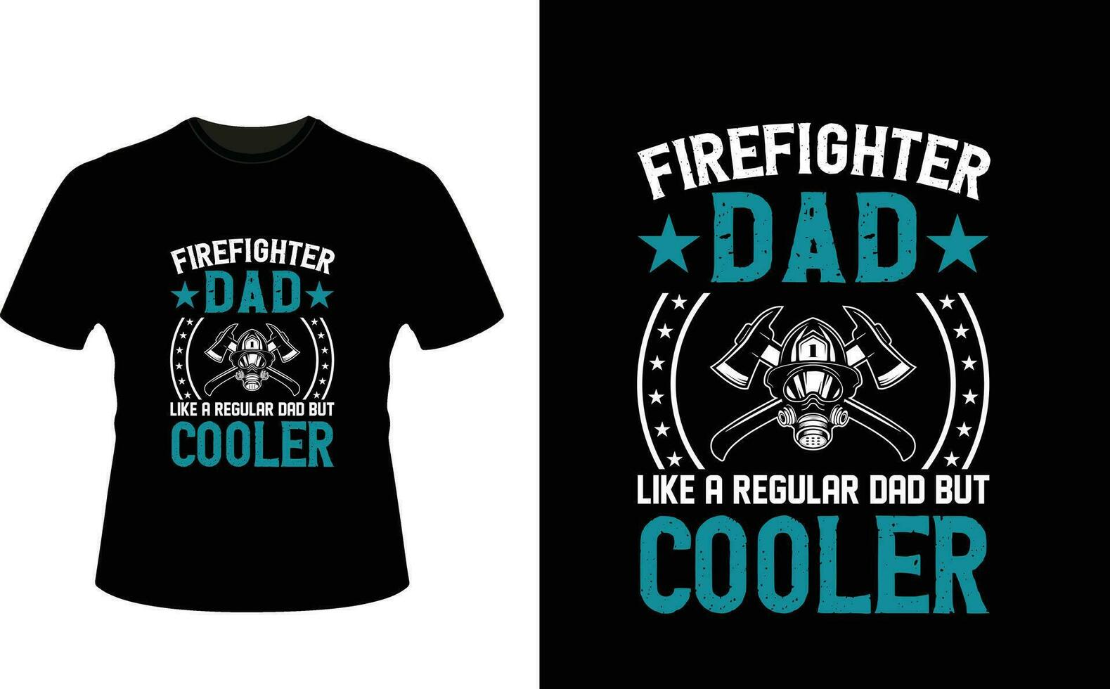 brandman pappa tycka om en regelbunden pappa men kylare eller pappa pappa tshirt design eller far dag t skjorta design vektor