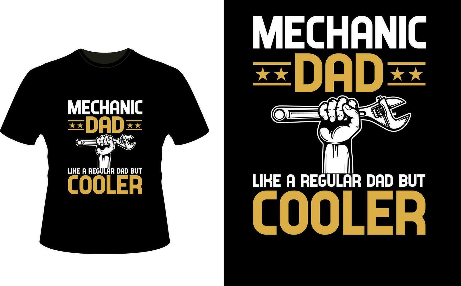 mekaniker pappa tycka om en regelbunden pappa men kylare eller pappa pappa tshirt design eller far dag t skjorta design vektor