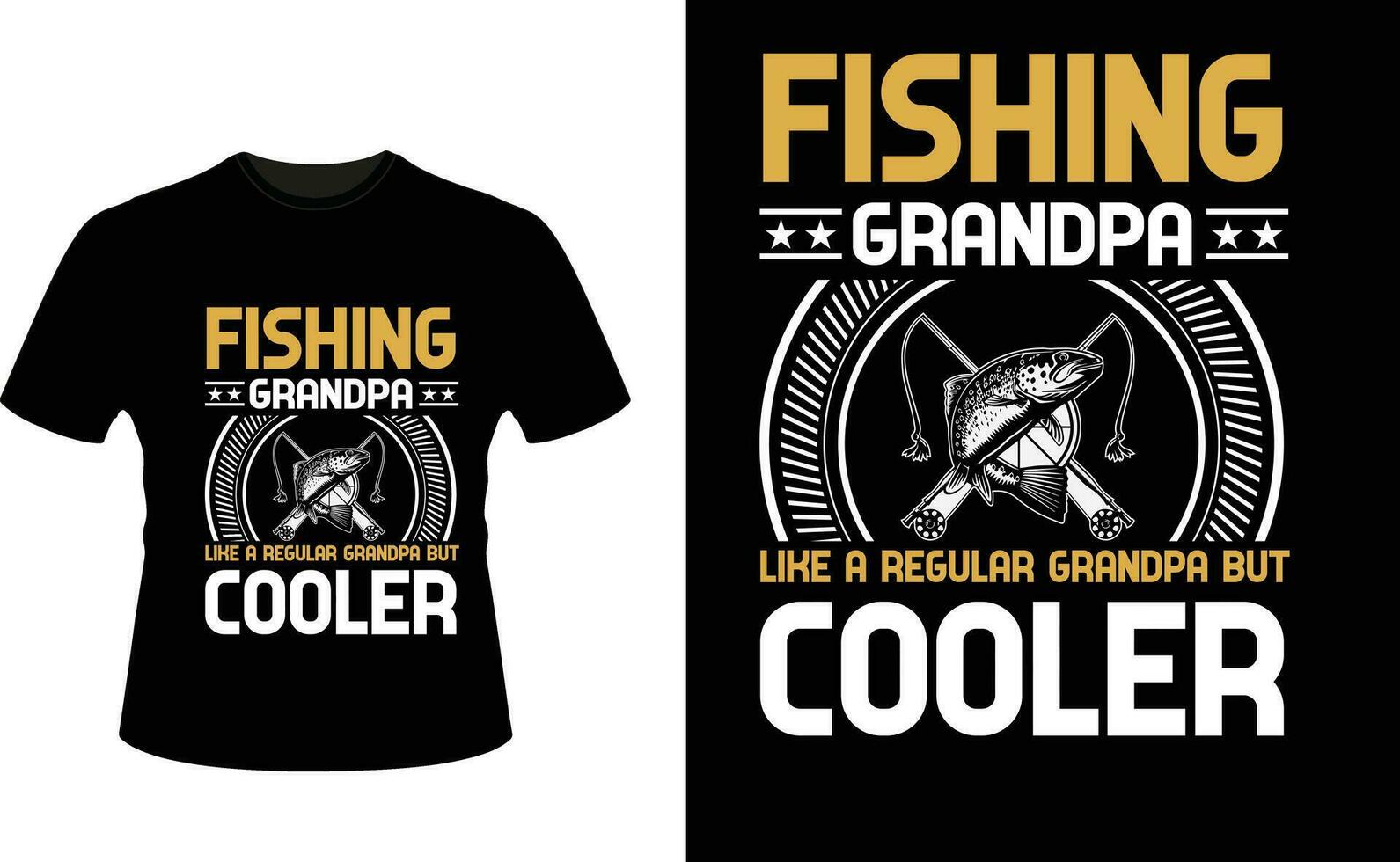 fiske morfar tycka om en regelbunden morfar men kylare eller farfar tshirt design eller farfar dag t skjorta design vektor