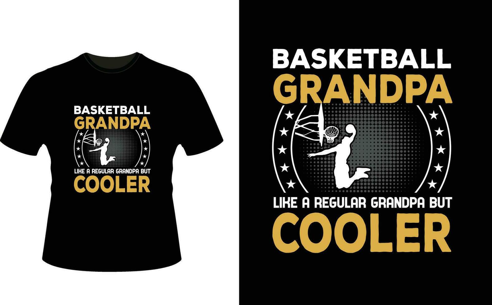 Basketball Opa mögen ein regulär Opa aber Kühler oder Großvater T-Shirt Design oder Großvater Tag t Hemd Design vektor