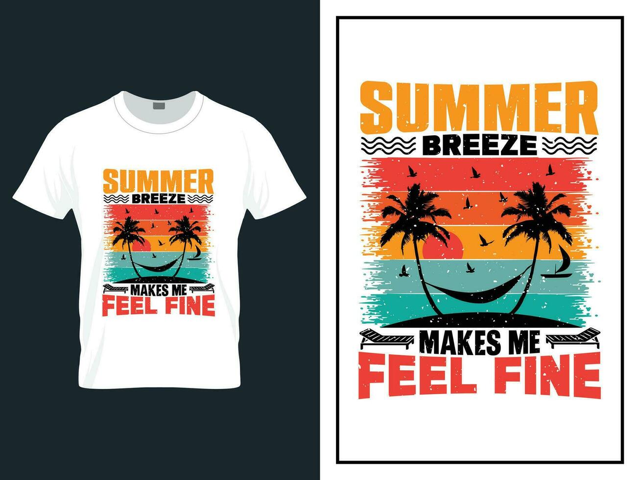 sommar tid strand t-shirt design vektor illustration, vektor sommar dag t skjorta design