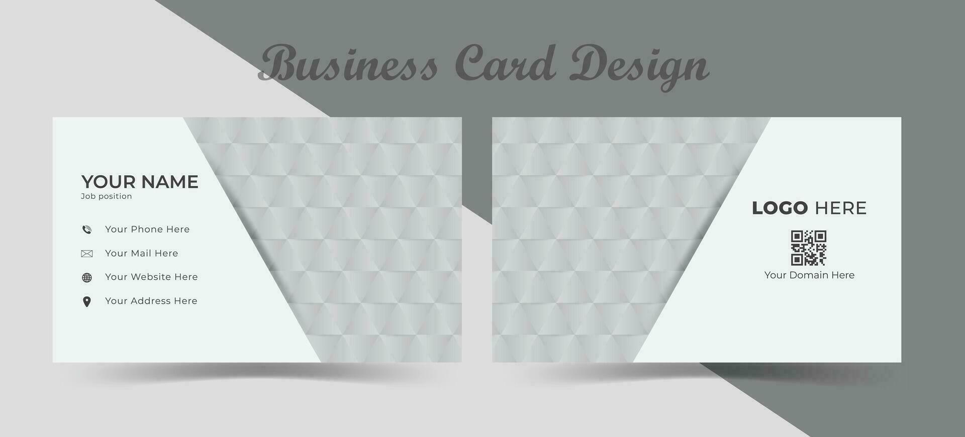 professionell företag kort design med mönster bakgrund. vektor