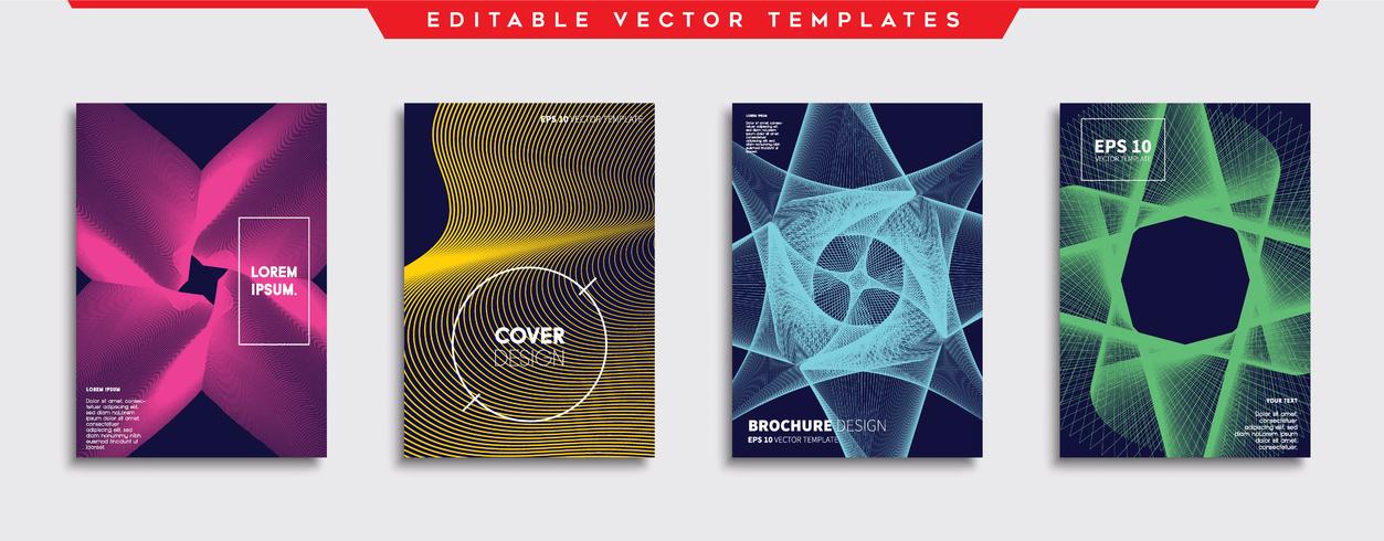 Minimale Vector-Cover-Designs. Zukünftige Plakatschablone. vektor