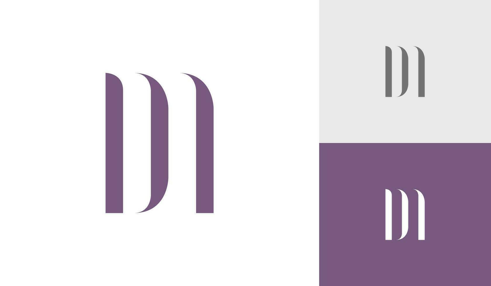 Brief dm Initiale Monogramm Logo Design Vektor
