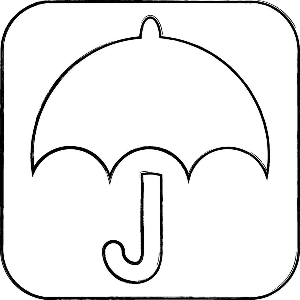 Regenschirm Symbol zum Dekoration und Design. vektor