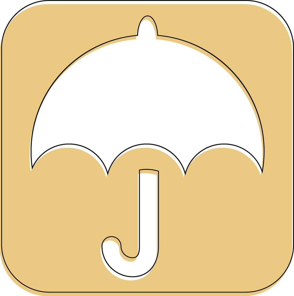 paraply ikon för dekoration och design. vektor