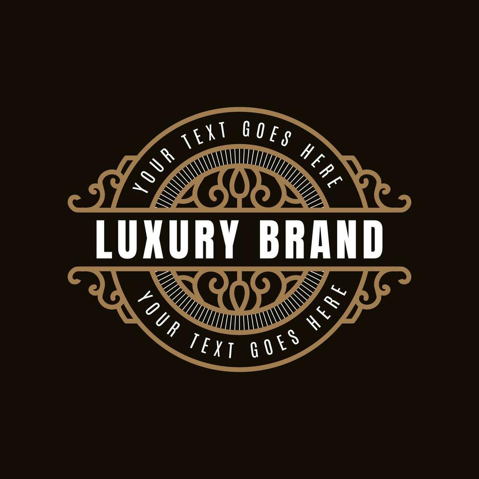 Jahrgang Luxus Ornament Logo Vorlage. - - Vektor. vektor