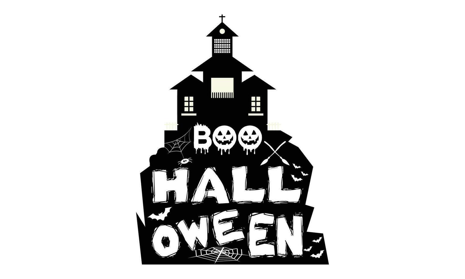 halloween grafisk kuslig klämma konst design, halloween klämma konst t-shirt design vektor