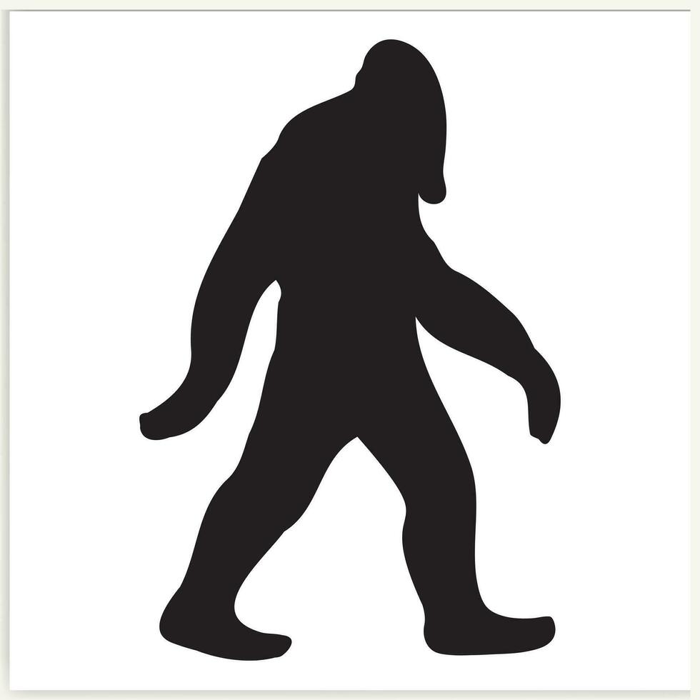 Gorilla Silhouette Symbol Illustration Vorlage zum viele Zweck Vektor. vektor