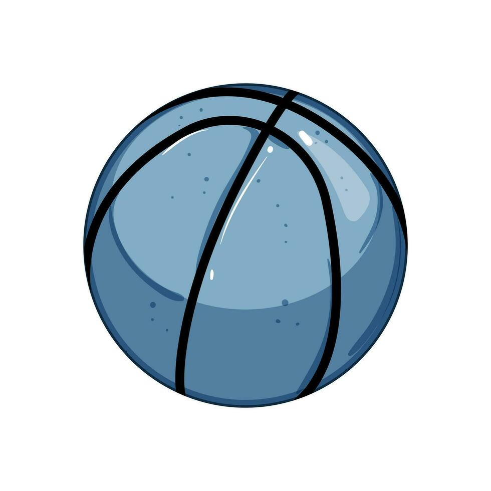 Ausrüstung Basketball Ball Karikatur Vektor Illustration