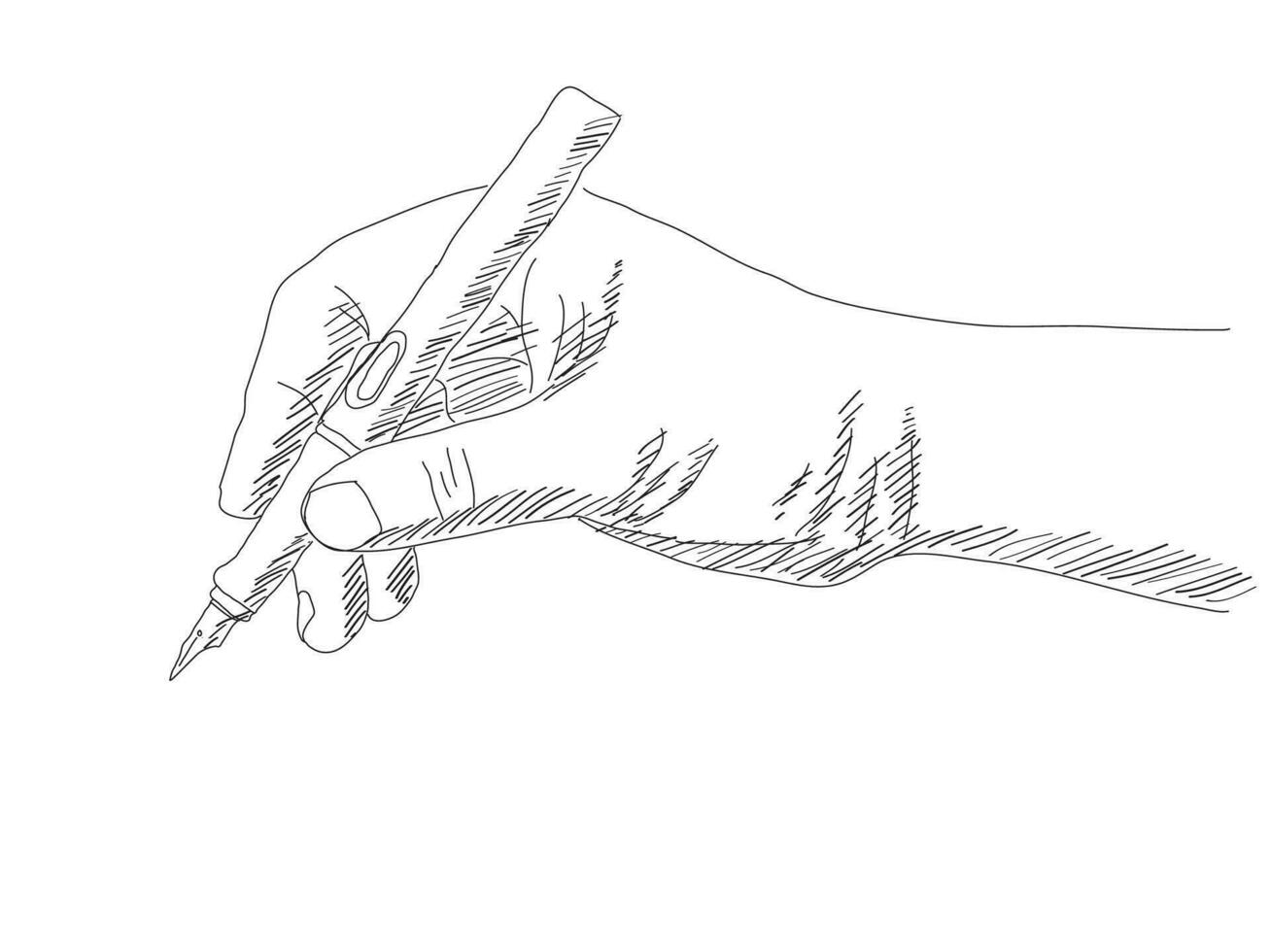 Gekritzel Hand Schreiben Vektor Linie skizziert hoch, Vektor Illustration eps 10.