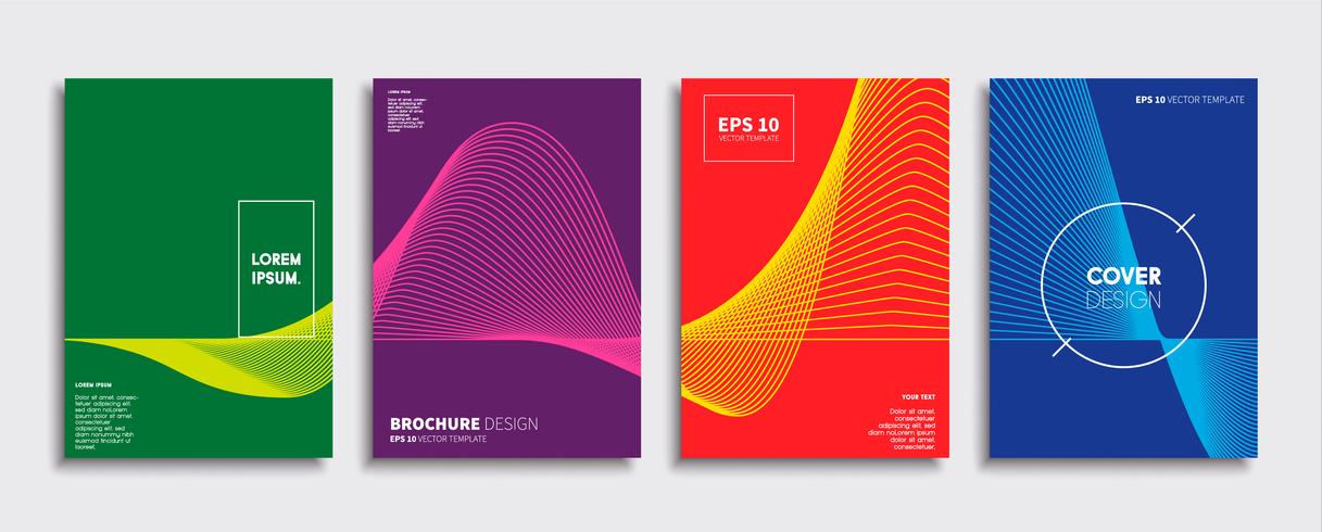 Minimale Vector-Cover-Designs. Zukünftige Plakatschablone. vektor