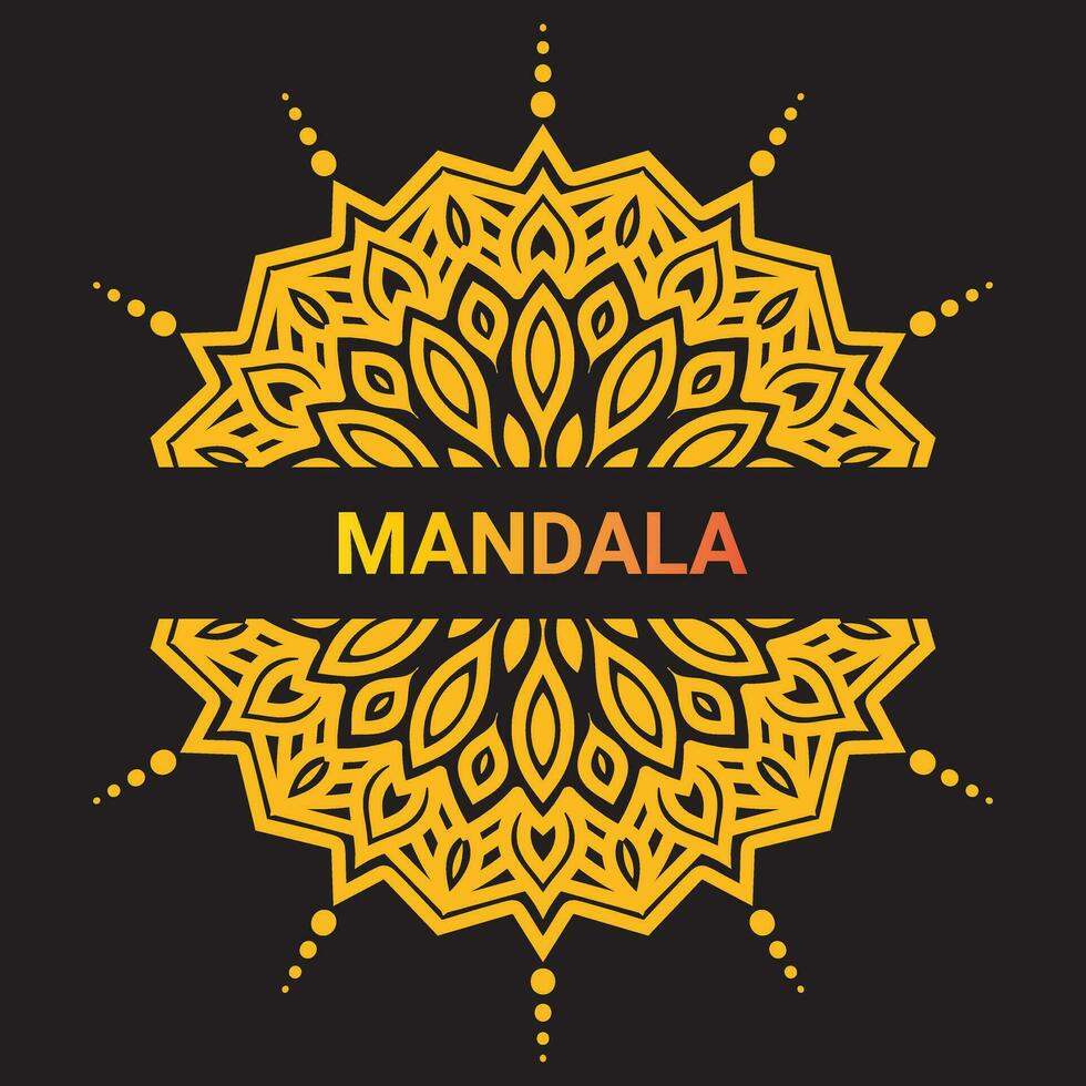 Arabeske Mandala Muster Design mit abstrakt Hintergrund. Hand gezeichnet Herrlich ethnisch zum Karte, Abdeckung, Einladung Karte, Jahrestag Karte vektor