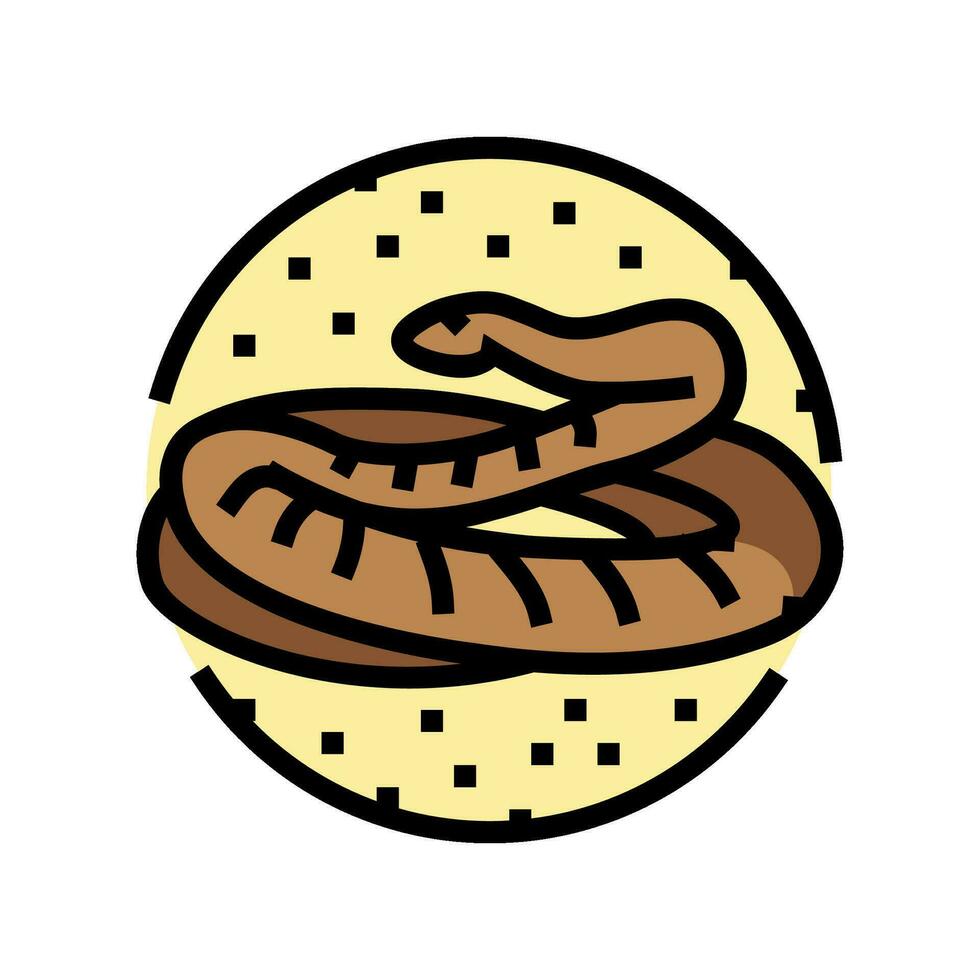 orm öken- djur- Färg ikon vektor illustration