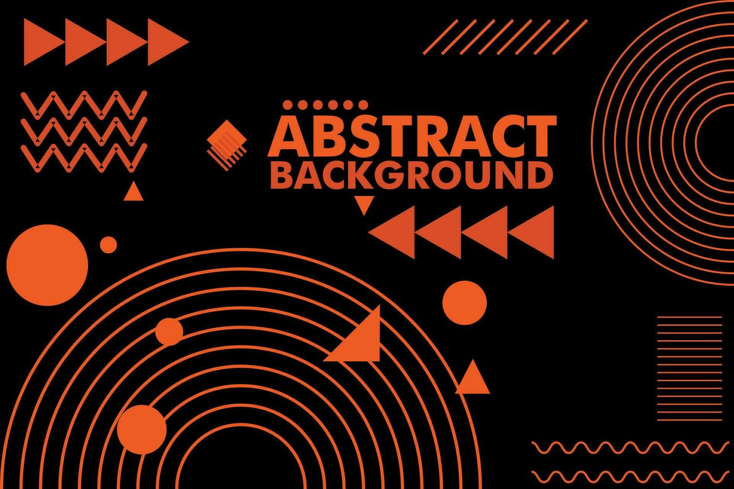 Illustration Vektor von abstrakt Rechteck Orange und schwarz Stil Hintergrund Design kostenlos Vektor