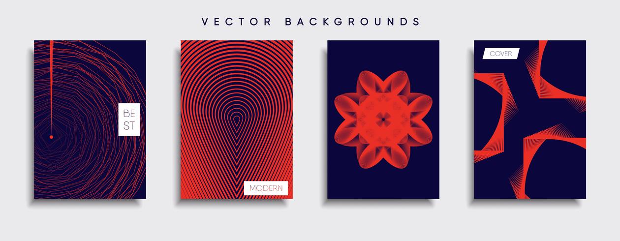 Minimale Vector-Cover-Designs. Zukünftige Plakatschablone. vektor