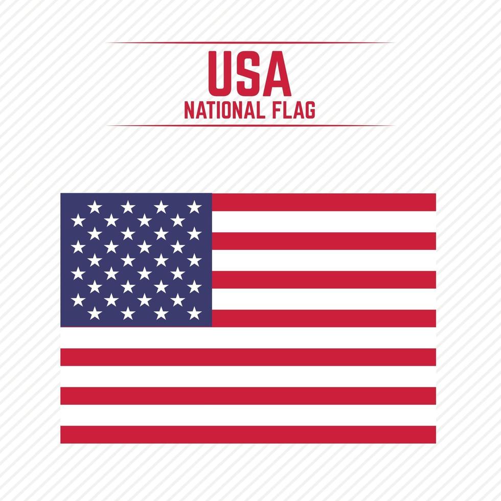 Nationalflagge der USA vektor