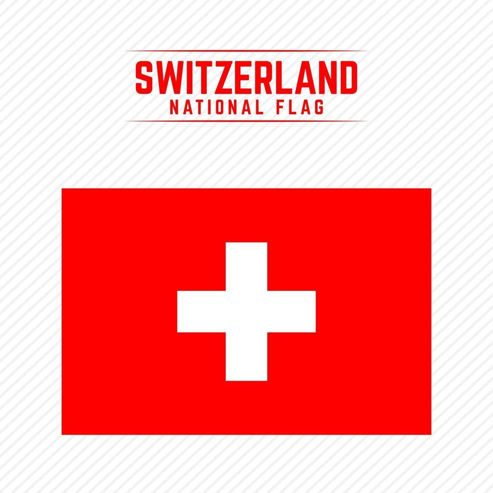 Schweiz nationella flagga vektor