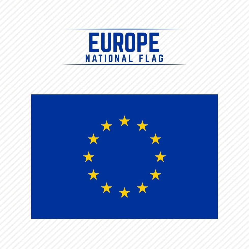 Europas nationella flagga vektor