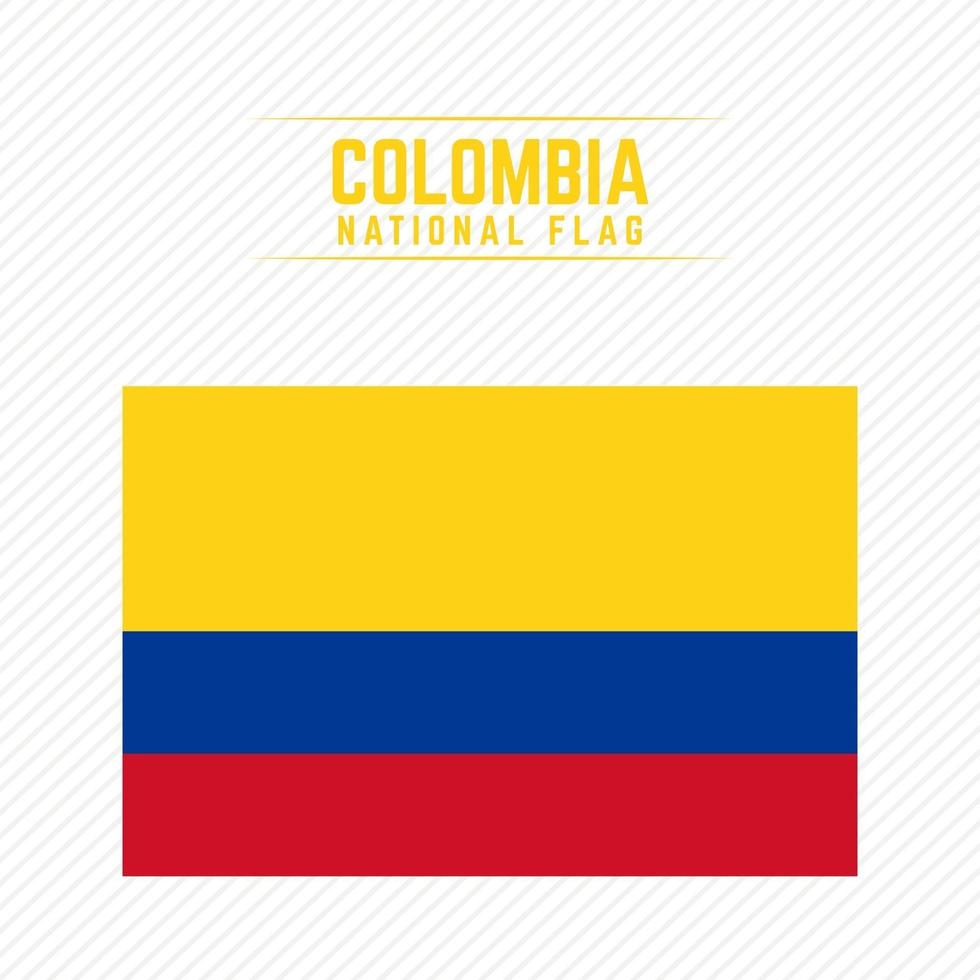 Nationalflagge von Kolumbien vektor