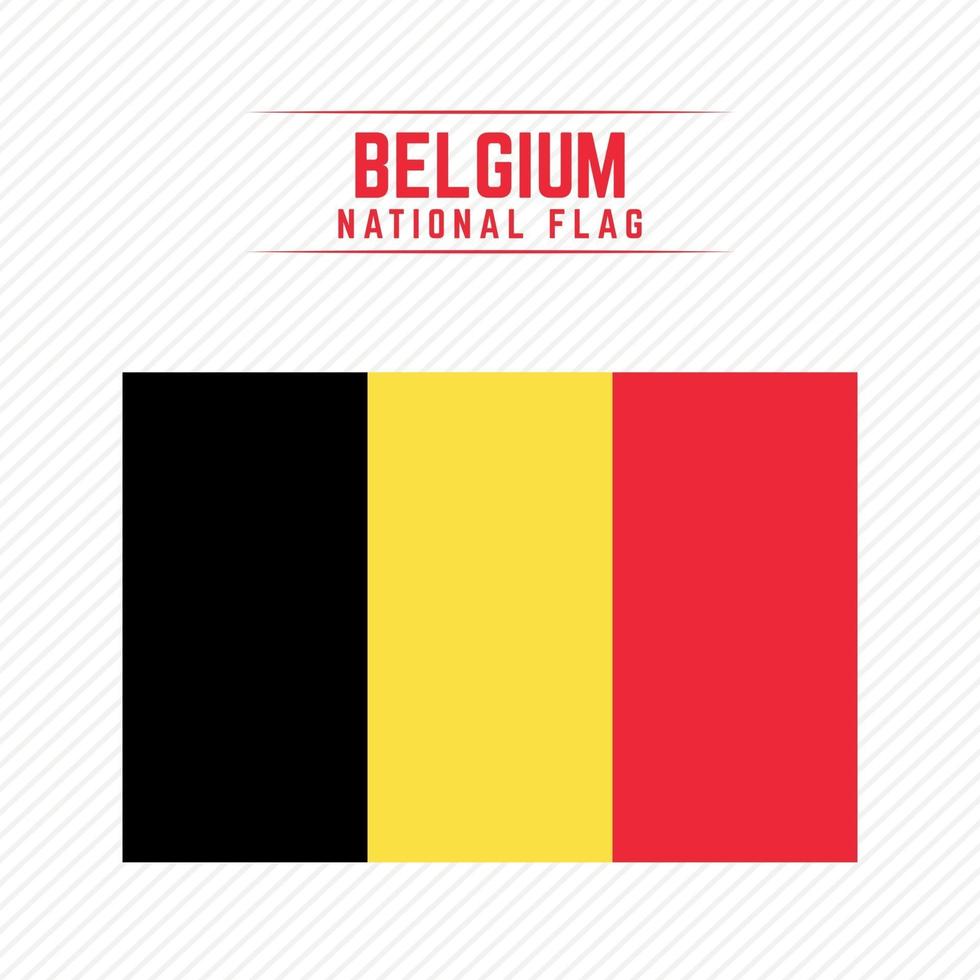 Nationalflagge von Belgien vektor