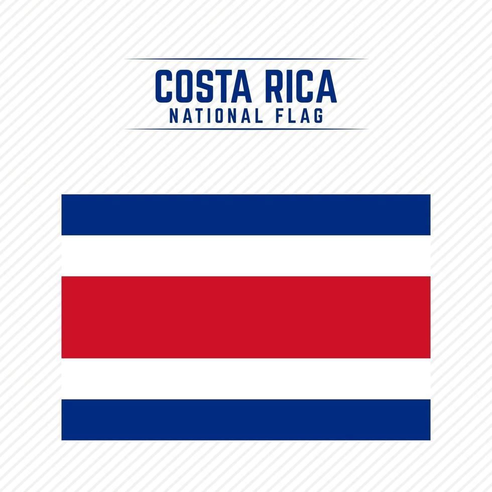Nationalflagge von Costa Rica vektor