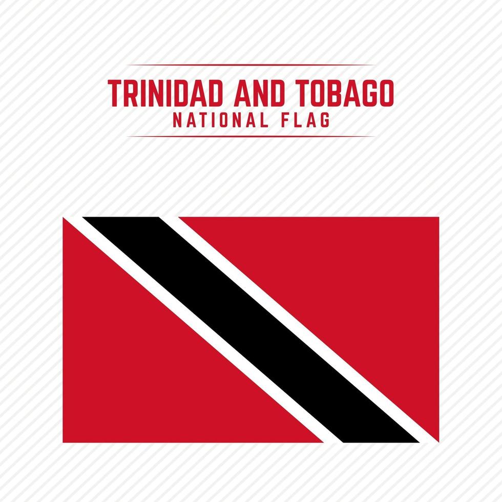 Nationalflagge von Trinidad und Tobago vektor